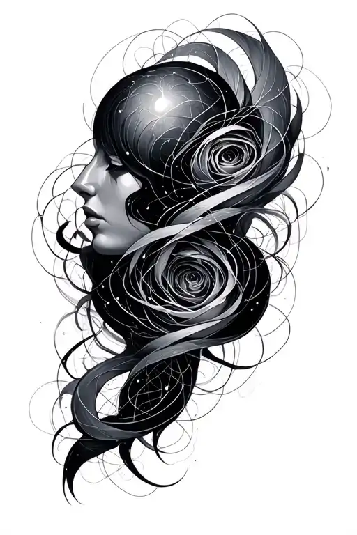 love and quantum entanglement  tattoo design idea