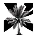 Coconut Tree tattoo design idea