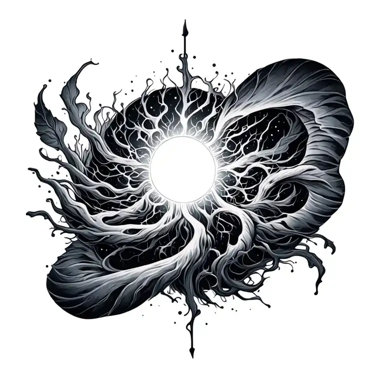 electromagnetic field tattoo design idea