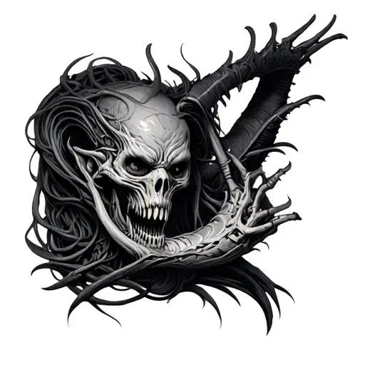 Giger tattoo design idea