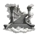 Heaven Stairs tattoo design idea