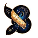 sweet and cancer horoscope tattoo design idea