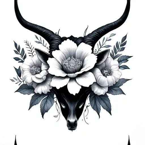 Gemini cancer Taurus virgo zodiac flowers tattoo design idea