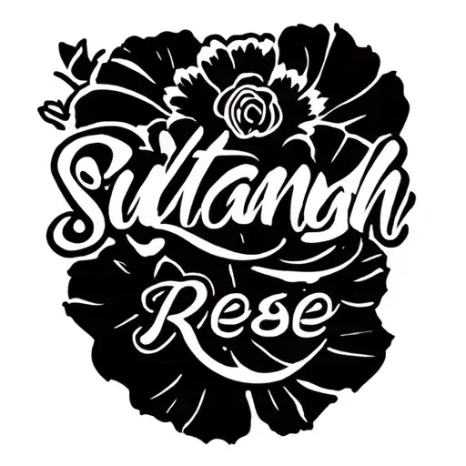 "Sultanah" "Reese" for daughter name tattoo design idea