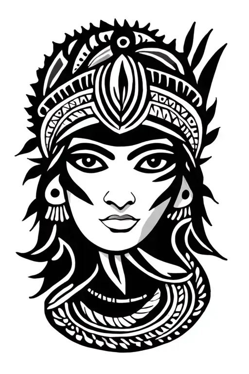 Otomi Tribe tattoo design idea