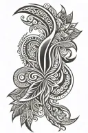 Polynesian tribal patterns tattoo design idea