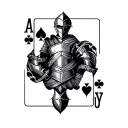jack of trades, master of none, Playing cards, knight tattoo design idea