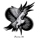Psalm 91 tattoo design idea
