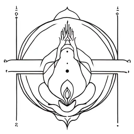 spiritual awakening, transendence tattoo design idea