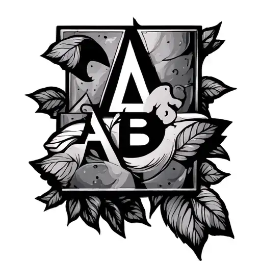 abc blocks journee tattoo design idea