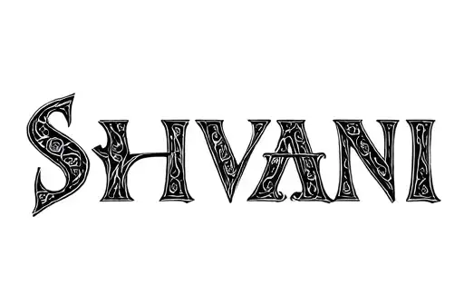 "Shivani" tattoo design idea