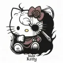 hello kitty tattoo design idea