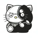 hello kitty tattoo design idea