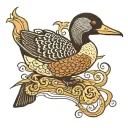 loon numbers 320 tattoo design idea
