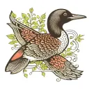 loon numbers 320 tattoo design idea