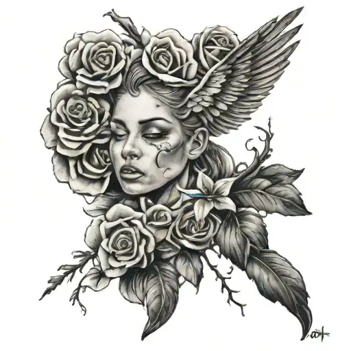 hope hold on pain ends  tattoo design idea