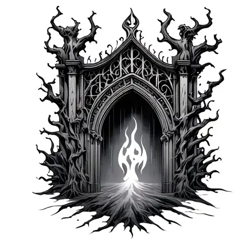 Gates Of Hell tattoo design idea