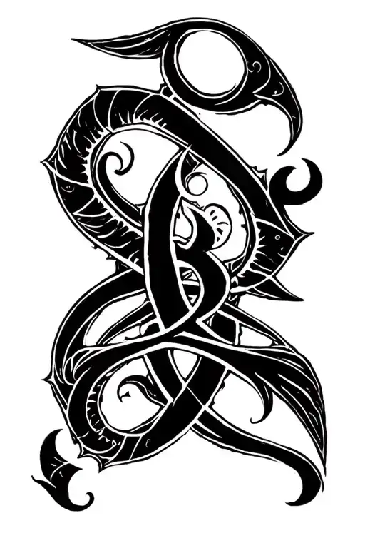 trinacria symbol tattoo design idea