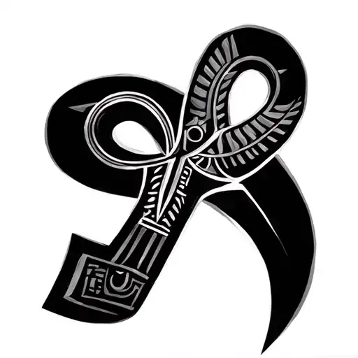  combines Egyptian and Igbo mythology. Integrate the Ankh, Ra, Anpu (Anubis), ALA tattoo design idea