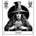 magician tarot tattoo design idea