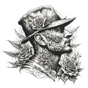 self made man tattoo design idea