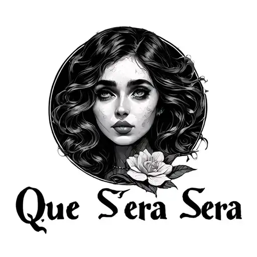 Que Sera Sera tattoo design idea
