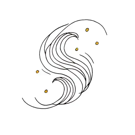 ocean waves and mustard seed tattoo design idea