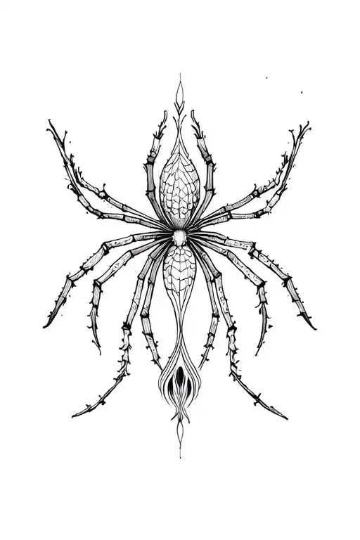 spiderlily behind cross tattoo tattoo design idea