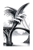 Rainbow Bridge tattoo design idea