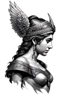 Athena tattoo design idea