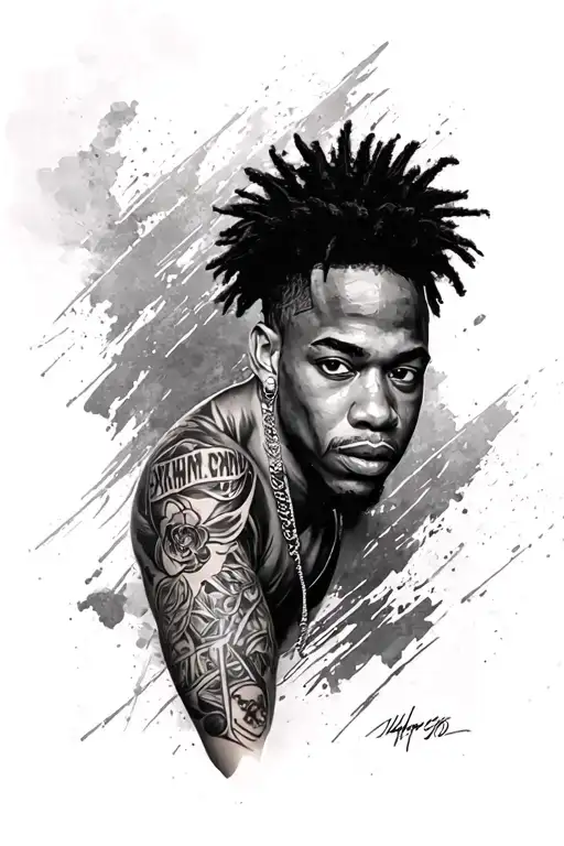 Boondocks sleeve tattoo design idea