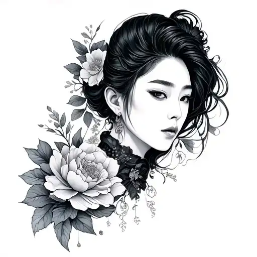 Korean tattoo design idea