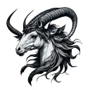 Sagittarius Capricorn tattoo design idea