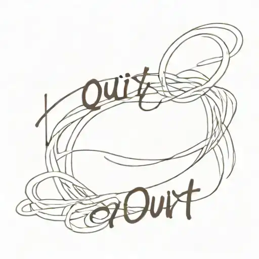 Quit, don't quit... Noodles, don't noodles... You are too concerned about what was and what will be. There is a saying:  tattoo design idea