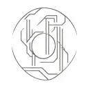 barcode black owned tattoo design idea