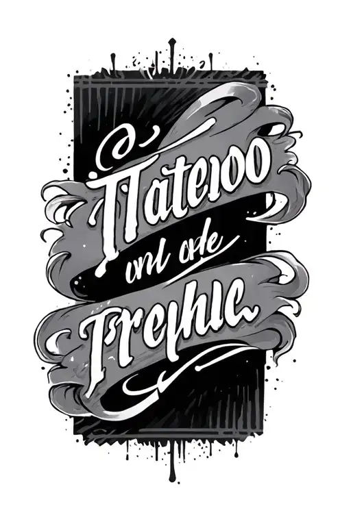 Quote tattoo design idea