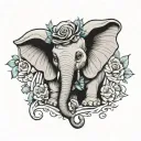 dumbo mum tattoo design idea