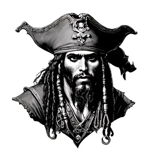 Pirates Of The Caribbean tattoo design idea