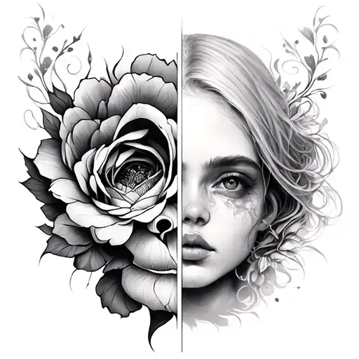 Duality tattoo design idea