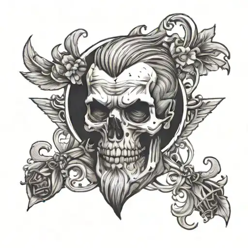 father's die, lawyer , acarus tattoo design idea