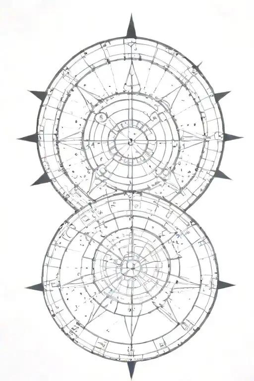 Birth chart - Sun in Scorpio, Moon in Sagittarius, Ascendant in Sagittarius, Mercury in Scorpio, Venus in Scorpio, Mars tattoo design idea