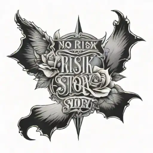 No Risk No Story tattoo design idea