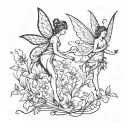 fairies tattoo design idea