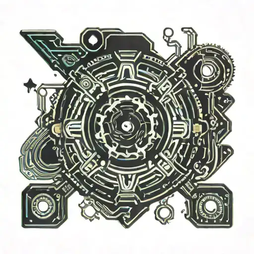 cdj cartoon style illustration tattoo design idea