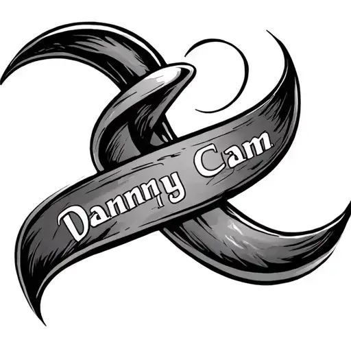 infinity symbol with names Danny and Cam Cam tattoo design idea
