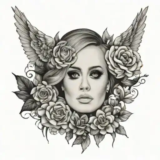 adele with acronyms   tattoo design idea