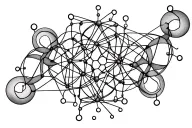simple dmt molecule diagram transformed tattoo design idea