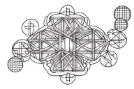 simple dmt molecule diagram transformed tattoo design idea