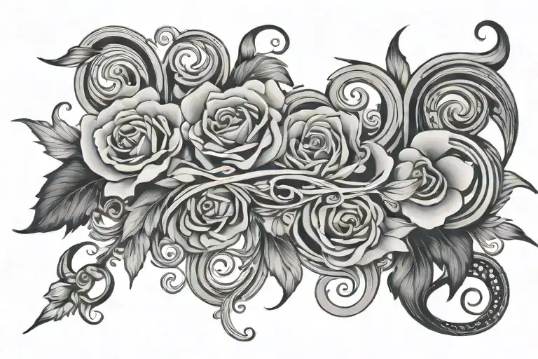 Devoted in script tattoo design idea