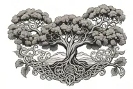 celtic tree of life tattoo design idea